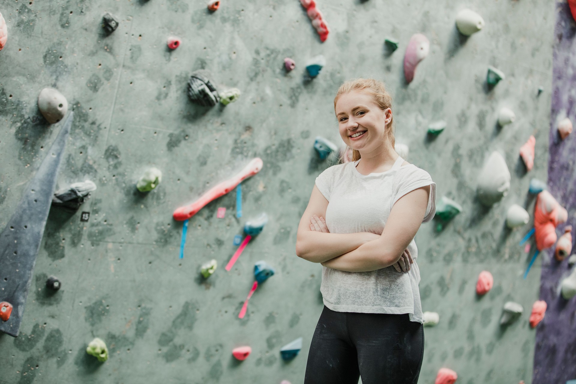 Happy Rock Climber